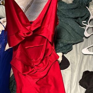 Windsor Scarlet Backless Dress